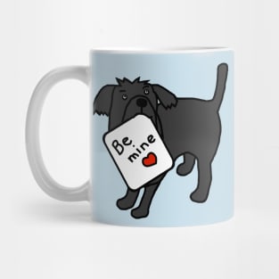 Cute Dog says Be Mine this Valentines Day Mug